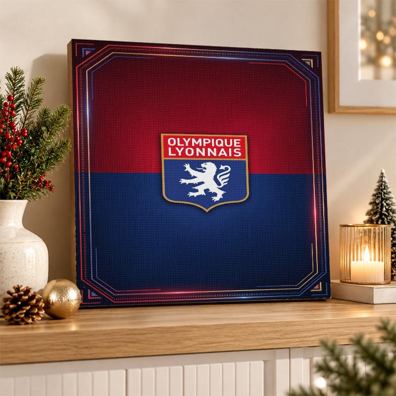 Lyon FC Diamond Painting Kit 5D Full Drill DIY Diamond Mosaic Wall Art Home Decor