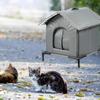 Outdoor Cat House Winter Insulated Warm Cat Shelter Weatherproof Cat Tent for Garden Porch Backyard Patio Pet House