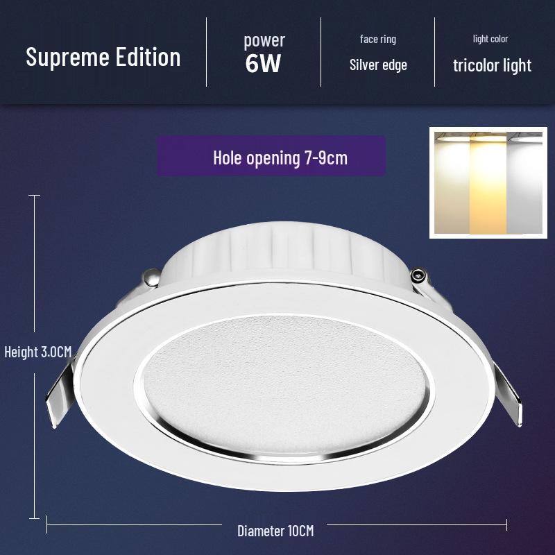 5W LED Recessed Ceiling Spotlight for Living Room - 7.5cm Opening