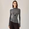 Machine Washable Women's Pure Wool Slim-Fit Half-High Collar Sweater - Autumn/Winter Cashmere Knit Base Layer