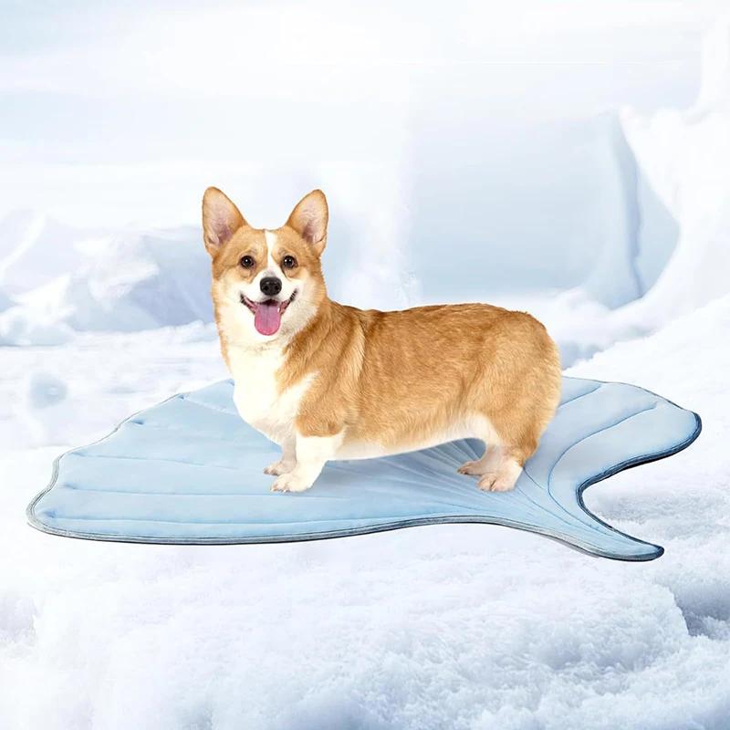Cat Cooling Mat Pet Leaf Shaped Cotton Cat Bed Pad, Lightweight Washable Large Pet Indoor Outdoor 2025 NEW Dog Cooling Mats S