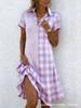 Bohemian 3D Print V-Neck Short-Sleeve Maxi Dress for Women