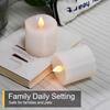 Ivory Flameless Pillar Candles with Remote, LED Candles Battery Operated, Real Wax Electric Candles Flickering