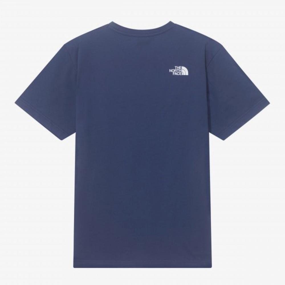 The NorTh Face Women CoTTon ShorT Sleeve Round T shirT Navy nT7ur00l