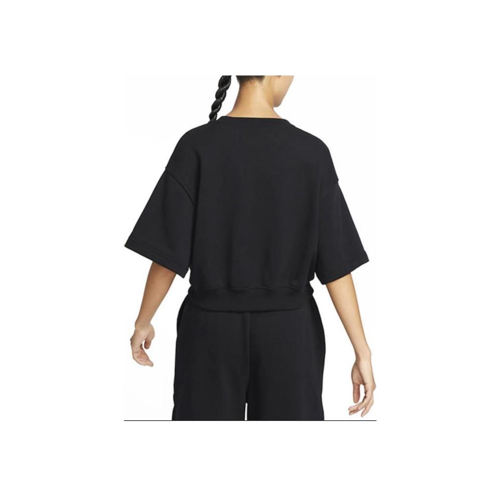 Nike Sportswear City Utility Solid Logo Loose Short Sleeve T-Shirt Women Tops Black DV8039-010