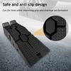 2 Pcs Vehicle Ramp 3 Ton Capacity Plastic Car Ramps Portable Vehicle Maintenance Tire Ramps for Truck SUV Vehicle Repair