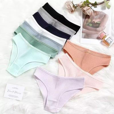 Tanga de cintura baja de algodón, bragas cómodas y transpirables, calzoncillos de algodón, bragas transpirables ligeras de verano, calzoncillos de mujer