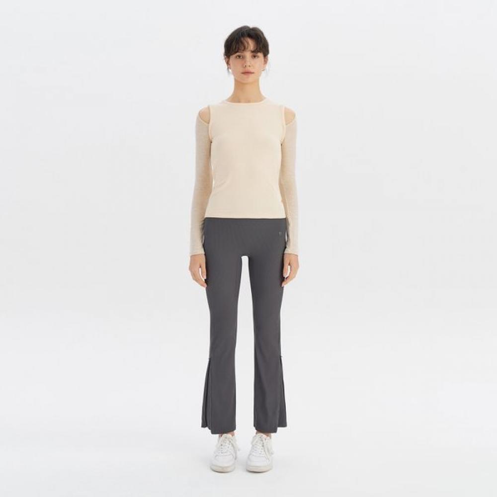 

Huit Ribbed Zipper Leggings Htwle3k05t BK/XS