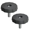 Air Filter Cover Knob Pair Compatible with Various For Brushcutters Perfect Fit for Models Like the 124R Series