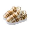 Baogen thick plush cotton slippers autumn and winter couple plush wear-resistant home comfortable warm snow boots