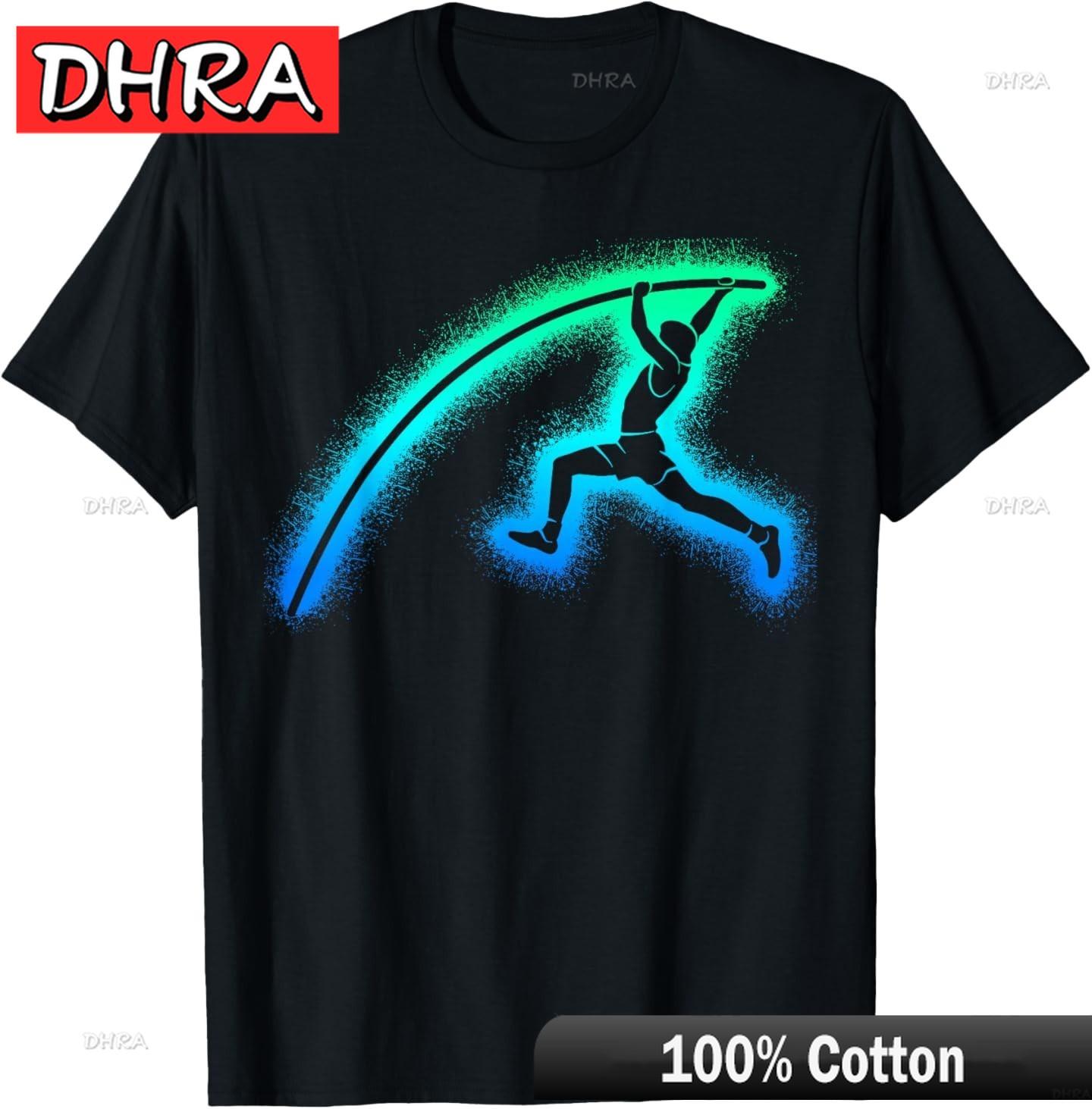 Шест Прыжки с шестом Мальчики Унисекс Футболка для прыжков с шестом Городские Графические Футболки Крутые Дерзкие Минималистичные Футболки Футболки для Повседневной Носки Футболка S