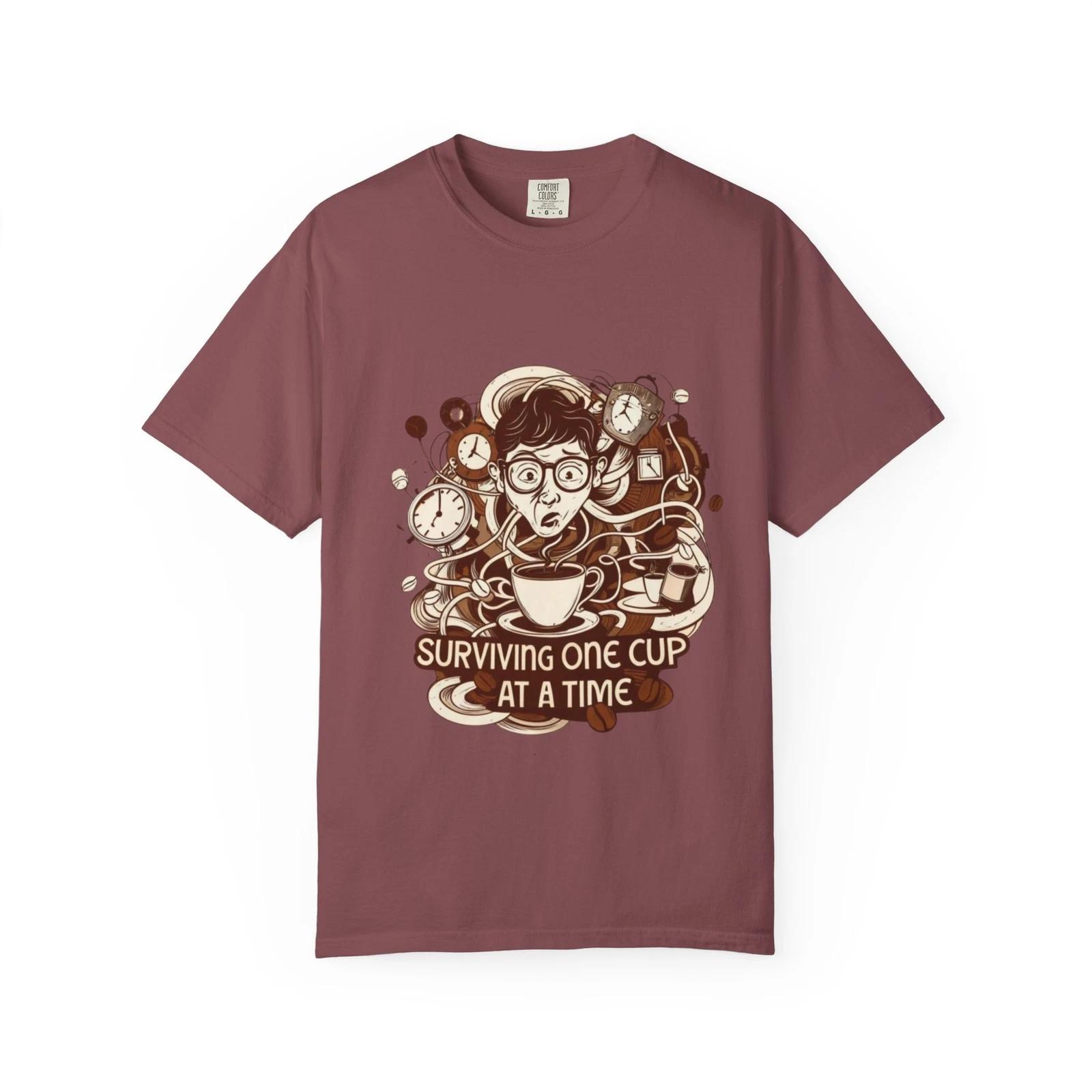 Coffee Lover s Surviving One Cup T-Shirt, Unisex Tee, Gift for Baristas, [...] 4XL