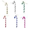 6 Pcs Candy Cane Christmas Ornament Plastic Twisted Candy Cane Christmas Tree Hanging Decoration for Xmas Tree Holiday Party Supplies