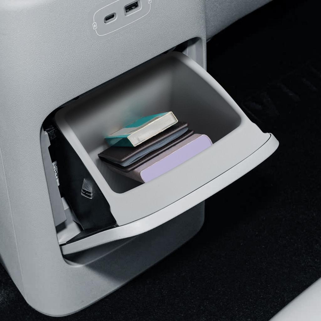 for Leapmotor B10 2025 2026 Car Armrest Box Rear Storage Tray Silicone Organizers Interior Accessories Tidying