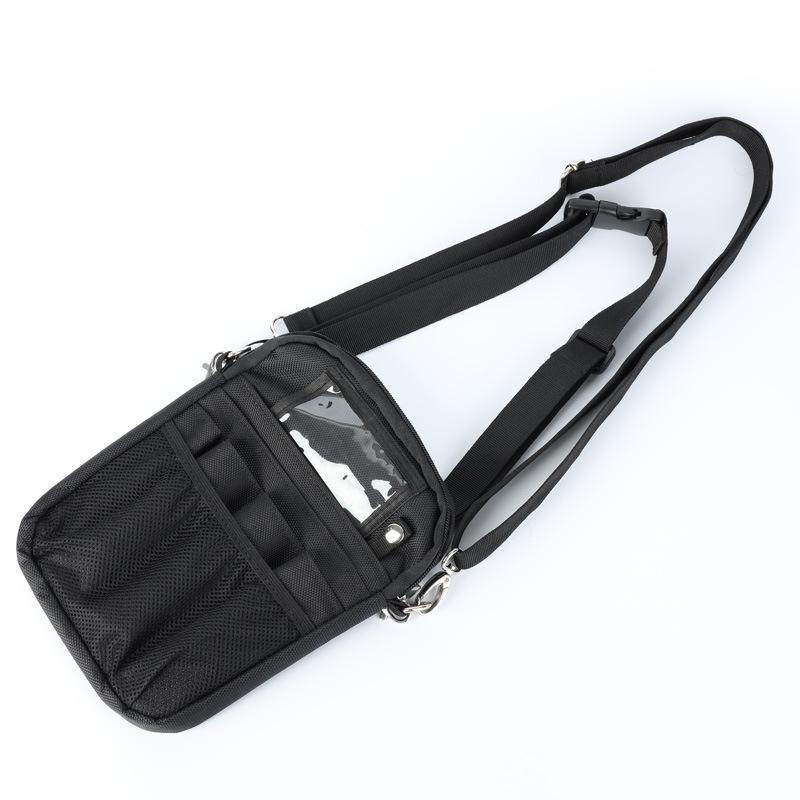 

Nurse Tool Shoulder Bag Multifunctional Medical Work Waist Pack for Healthcare Workers Storage Organizer Bag чёрный