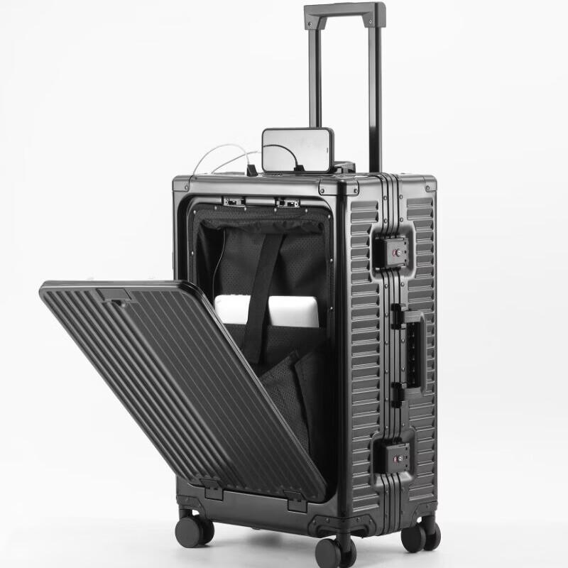 All-Metal Multifunctional Ride-On Carry-On Suitcase