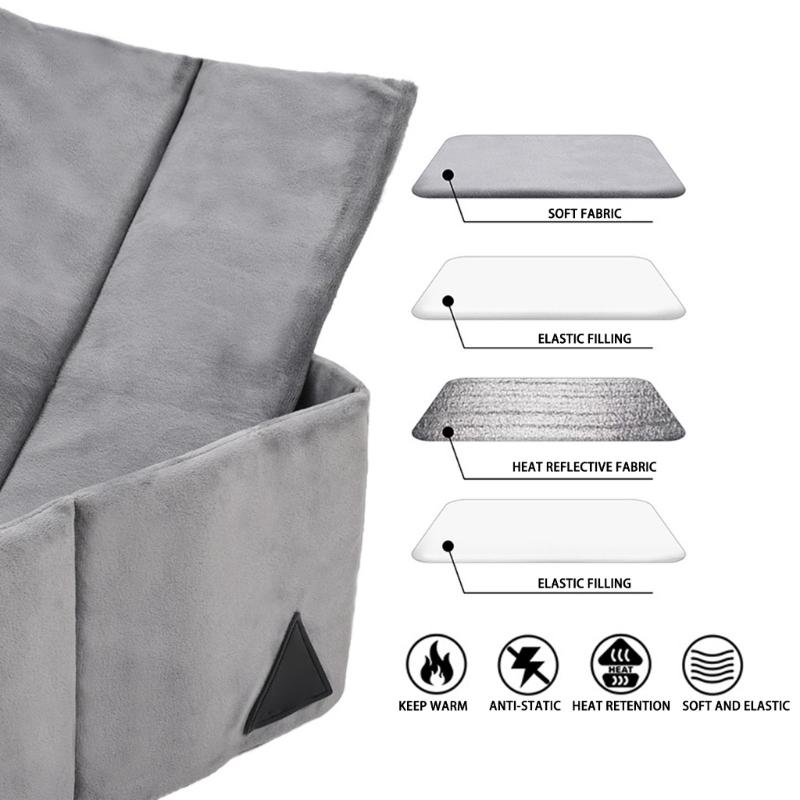 Polyester Pet House Warm Thick Velvets Thermal Cats Bed For Indoor Kitten Quick Assembly Compacts Storage Design