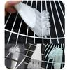Multipurpose Plastic Pet Cage Brush Featuring Scraping Tool Easyly Grip For Bird Habitat Sanitization