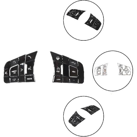 

HAPPYHORSE Крышка защиты кнопки мультимедиа из алюминиевого сплава Накладка-стикер Декоративные аксессуары Совместимо с Jaguar 15-21XE /16-21XF /16-21