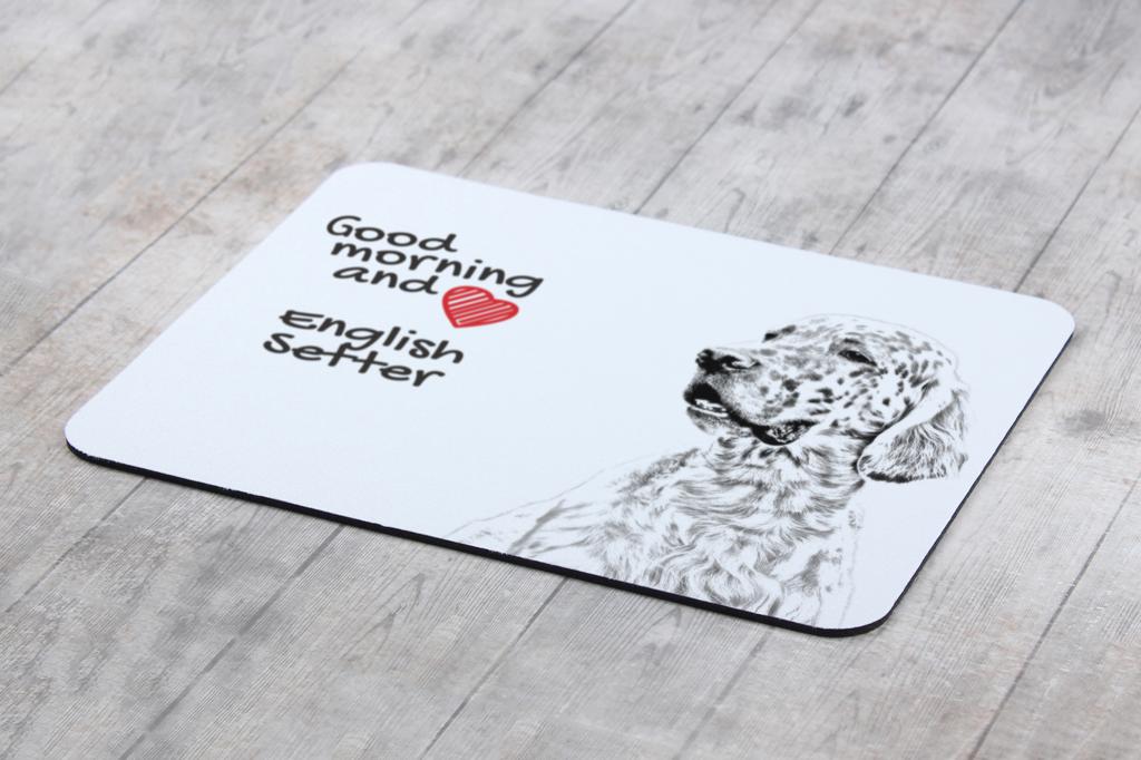 English Setter, Lawerack, Laverack - Mouse Pad with Print, Personalized Dog-themed Mouse Pad, Unique Gadget for an Office Worker by Art-Dog Brand