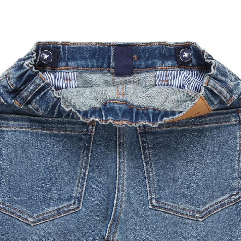 Hazzys Kids Earth Fleece Wide Denim Pants Hsw81pd51p Bu