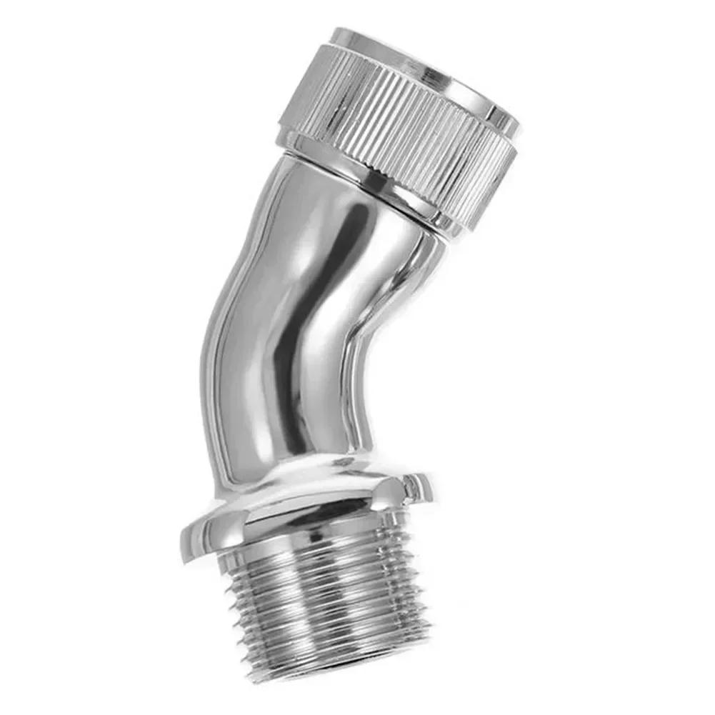 Accessory Shower Elbow Adapter Shower Head Solid Brass Body Adjustable For Shower Head 45°Angle Bathroom Brass China Mainland