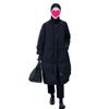 Women's Autumn/Winter Hepburn Style Mid-Length Cotton Jacket - Chic, Warm, and Slimming Design