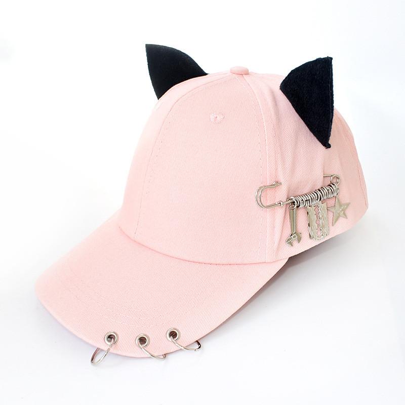 Baseball Cap With Metal Decor For Casual Wear And Sun Protection