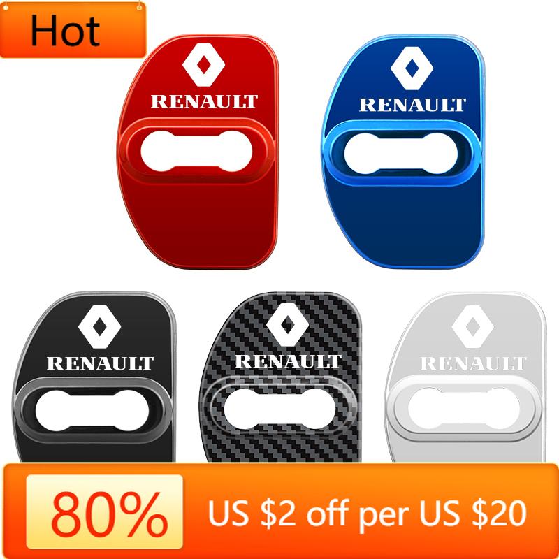 Interior Stickers For Renault Koleos Duster Megane 2 Logan Clio Kadjar Car Door Protective Decoration Car Styling Door Lock Cove