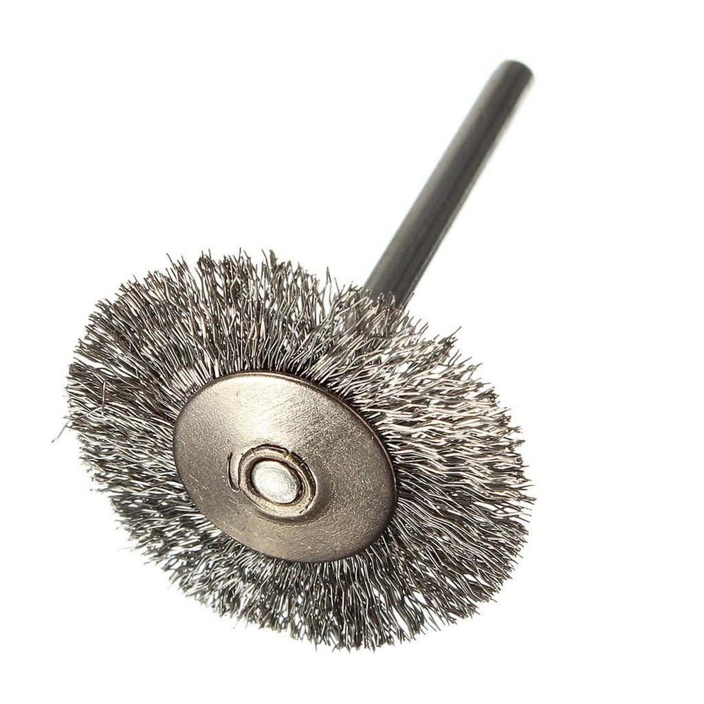 BHBL 10 Pcs Stainless Steel Wire Brushes Disc Brush Round Brush 25mm Diameter for