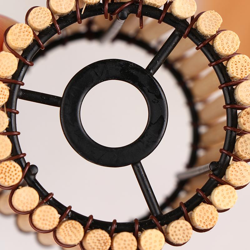 Piccolo paralume in bambù, paralume vintage, copri lampada a sospensione, accessorio decorativo per la luce