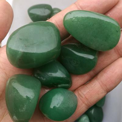 100g New Natural Green Jade Gemstone Tumbled Stones Mineral Specimen About 3~4cm