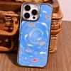 Good luck koi fish school for Apple iPhone16/17Pro mobile phone case 14 creative 13 matte PC15 men and women