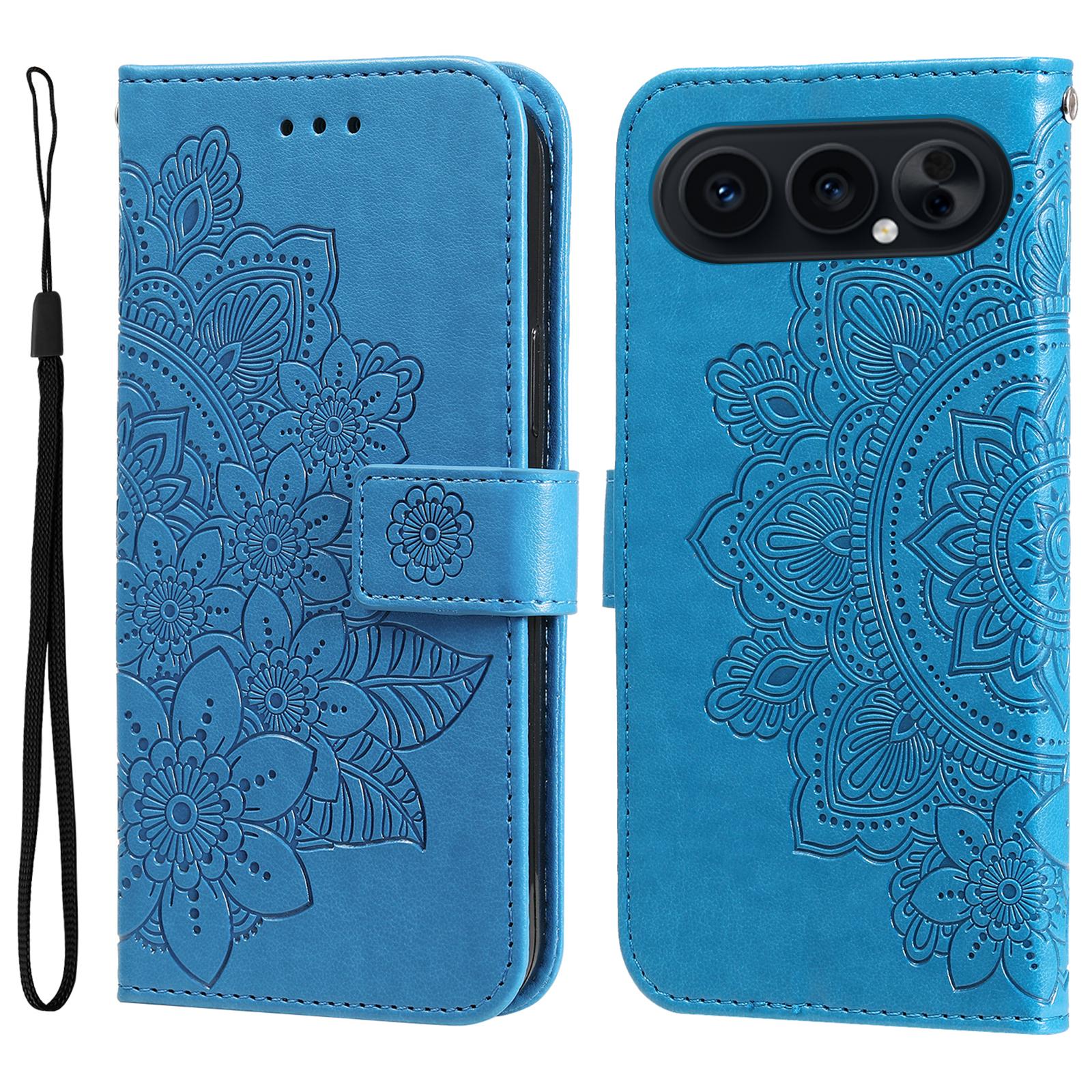 For Honor 500 Pro 5G/Honor 500 5G Case Floral Pattern PU Leather Wallet Stand Phone Cover