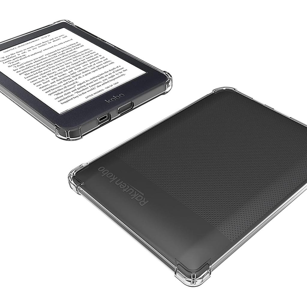 For Kobo Clara HD 6.0 Inch Clear Case Four Corner Protection Tablet TPU Cover