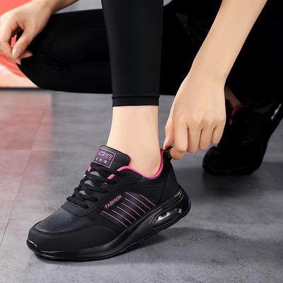 Hochwertige Wasserdichte Herbst Laufschuhe Damen Leder Rutschfeste Freizeitsneaker Damen Leichte Fitness Walking Schuhe