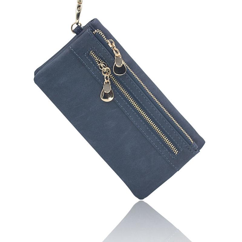 Fashion Zipper Purses Women's Wallets Envelop Long Wallet Women Long Section Clutch Wallet Soft PU Leather Money Bag