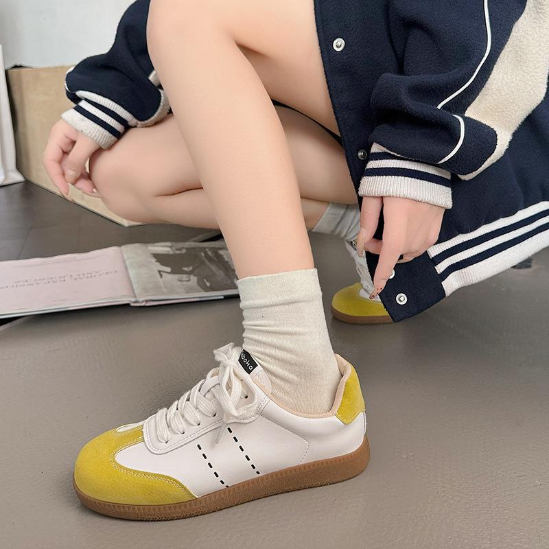 Versatile Lightweight Platform German Training Shoes Women's 2024 New Popular Summer Retro Sports Heightening Casual Board Shoes