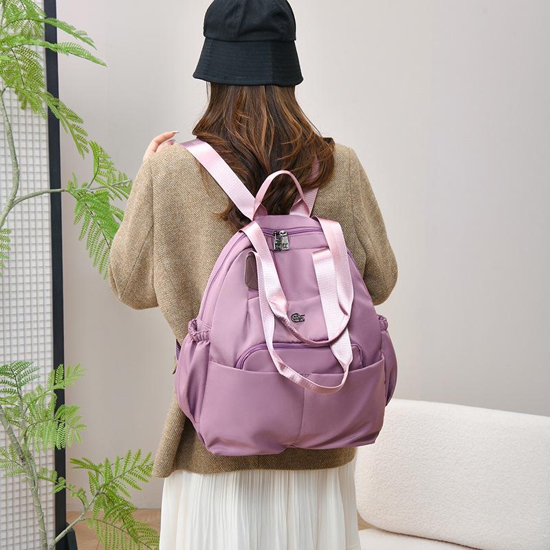2026 Women's Nylon Backpack - Double Shoulder College & Travel Bag
