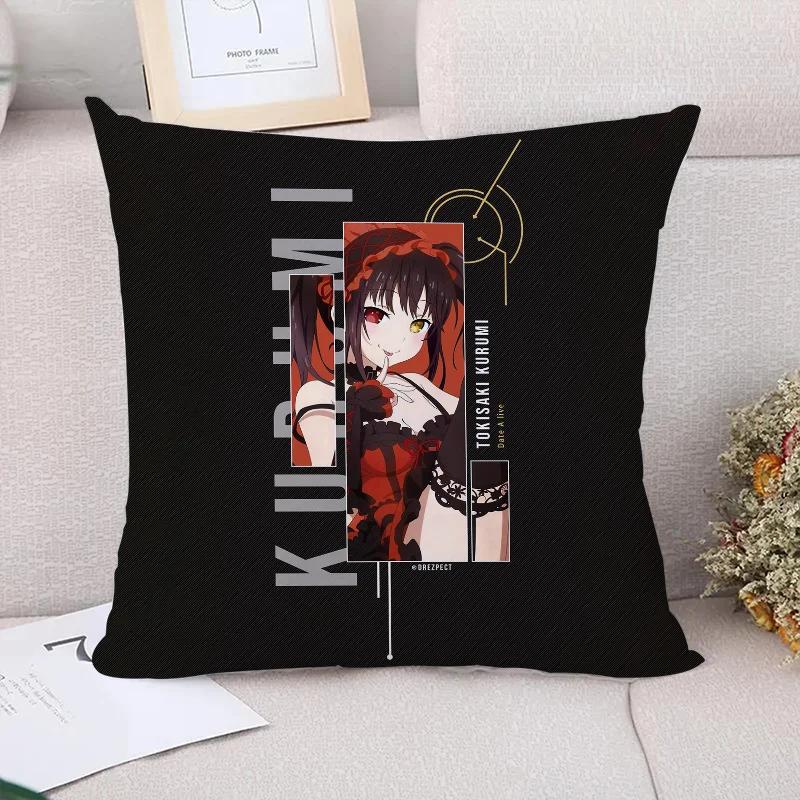 Cushion Cover Tokisaki Kurumi Decorative Pillowcase Decor Pillowcases for Pillows X Pilow Cases Sofa Cushions