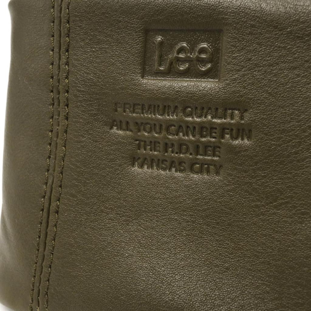 Lee Loose II Bifold and Electronic Money Bill Cowhide Green Wallet, Coin, Card, Holder, Compartment, Pocket-Stitched Leather, 320-2112,