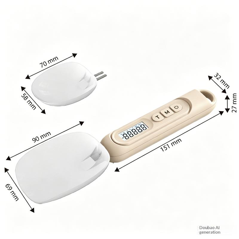 Upgraded 2-In-1 Digital Measuring Spoon High-Precision 0.01oz/0.1g · Tested 10000+ Baking Scale 7-Unit Digital Kitchen Scale