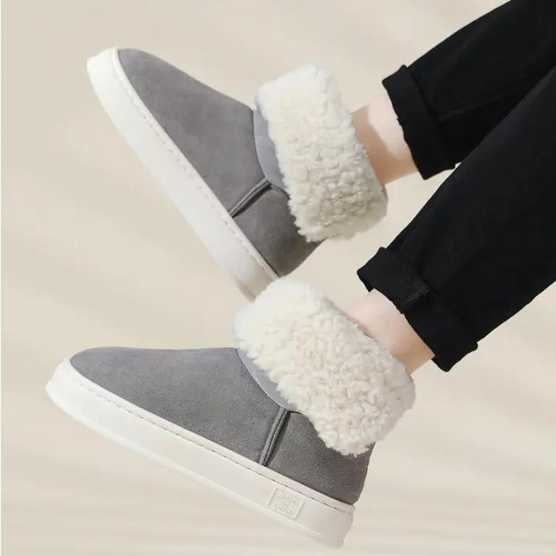 Fashion New Men s Warm Shoes Winter Simple and Comfortable Indoor Home Cotton Shoes Soft — фото 6