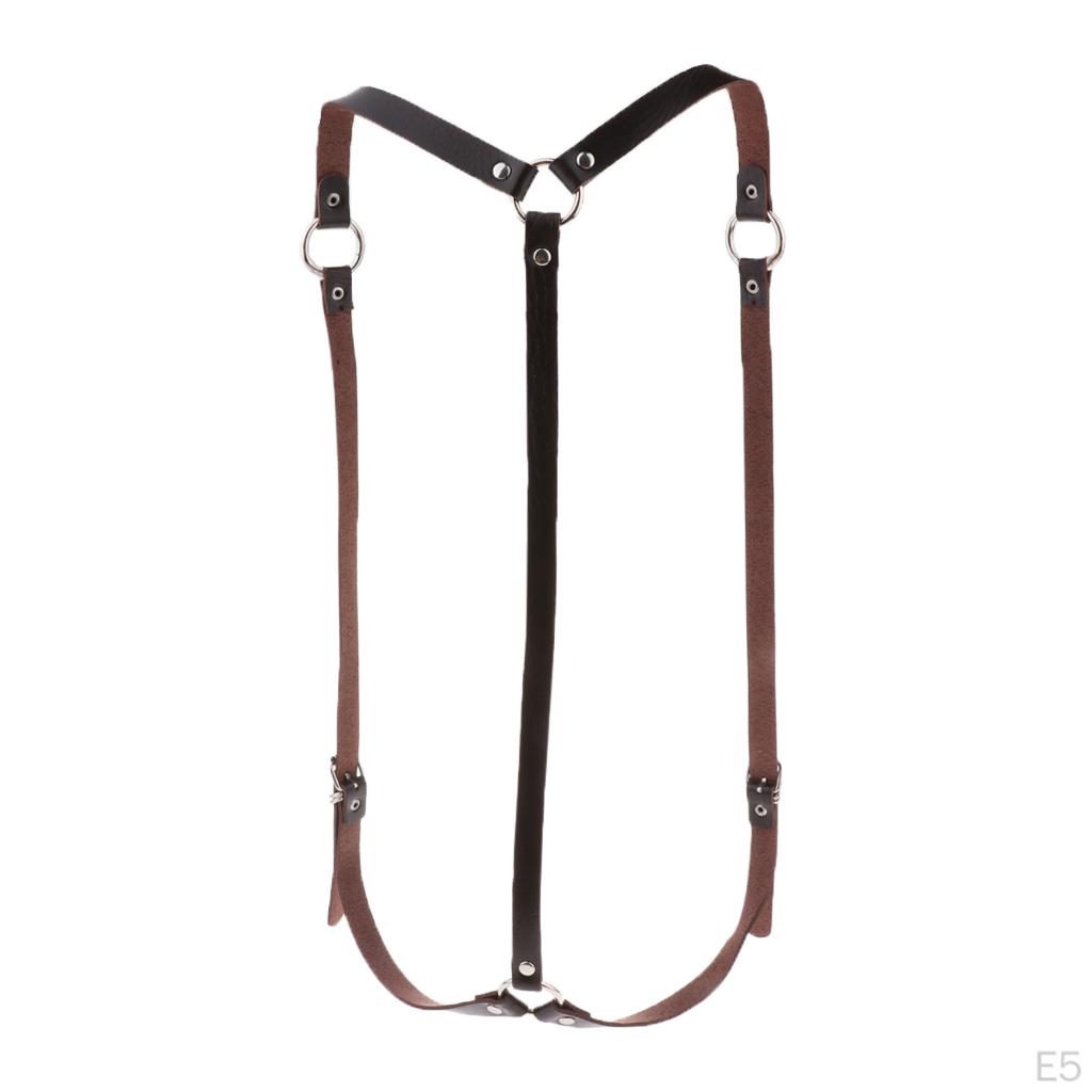 Leather Body Harness Adjustable Cosplay Club Waist Strap Costume Belt