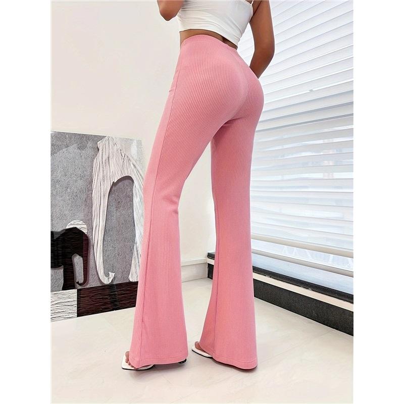 Womens Yoga Pants Sport Casual Flare Straight Fit Butt Lifting Tights Comfortable Athleisure Wear For Gym Fitness Running Stretchy Activewear
