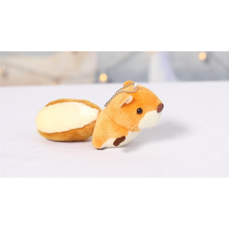 Cute Cute Big Tail Little Squirrel Plush Toy Doll Pendant Doll Keychain Bag Hanging Ornament Doll