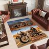 Harley-davidson Motorcycles Personalized Name Area Rug Design for Hallway Decorate room Kitchen Living Rooms Anti-slip Rug Anime Office Decor