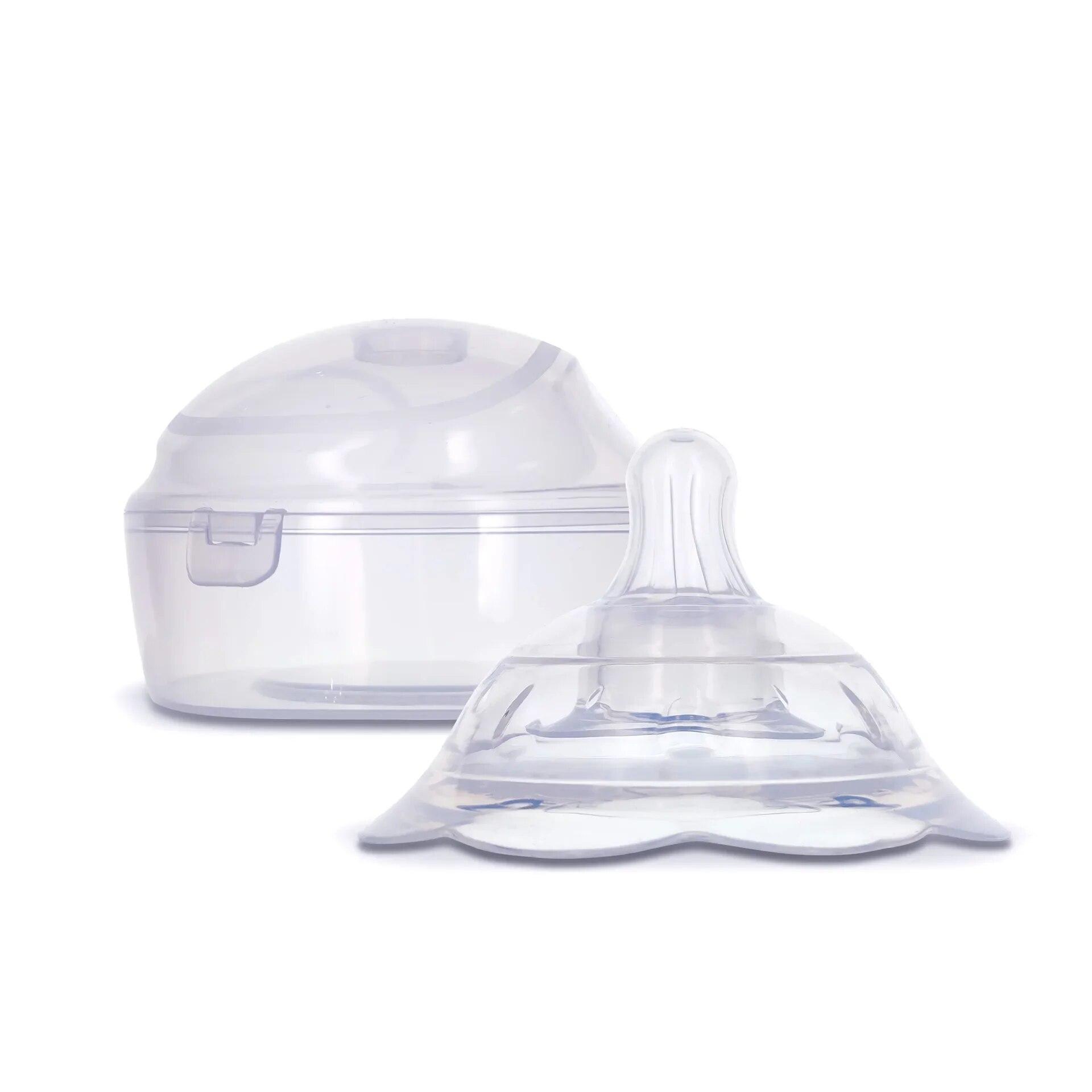 

1 комплект силіконових протекторів для сосків Захисний чохол для сосків для годуючих матерів Материнське молоко для годування грудьми Портативний сосок проти переповнення 1SET білий