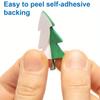 100pcs Glitter Christmas Tree Star DIY  Foam EVA Stickers SET, Self-adhesive, Crafts supplie Greeting Cards Gift Decoration