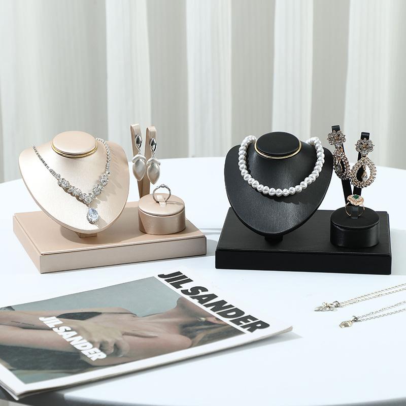 Spot Combination Set, Jewelry Rack, Leather Jewelry Tray, Jewelry Store, Ring, Bracelet, Necklace, Earrings, Multi-purpose Rack.